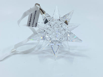 Swarovski Crystal Clear 3D Star Christmas Holiday Ornament #5064257 S151