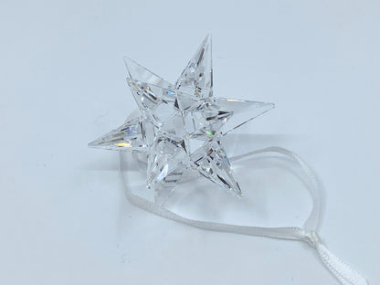 Swarovski Crystal Clear 3D Star Christmas Holiday Ornament #5064257 S151