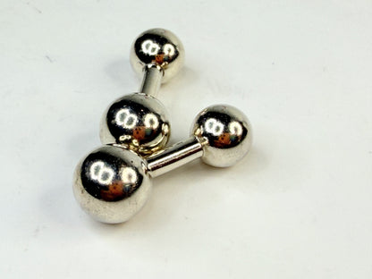 Vintage Tiffany & Co. Sterling Silver 1837 Barbell Cuff Links SS245