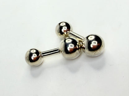 Vintage Tiffany & Co. Sterling Silver 1837 Barbell Cuff Links SS245