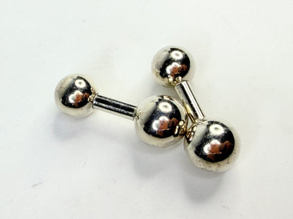 Vintage Tiffany & Co. Sterling Silver 1837 Barbell Cuff Links SS245
