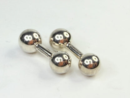 Vintage Tiffany & Co. Sterling Silver 1837 Barbell Cuff Links SS245