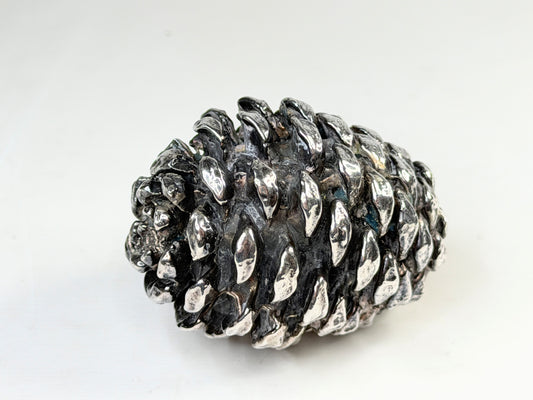 Vintage Sterling Silver Pinecone Form Sculpture 925 SS248