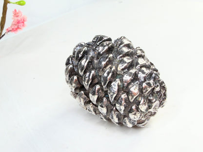 Vintage Sterling Silver Pinecone Form Sculpture 925 SS248