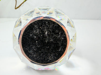Swarovski Silver Crystal Faceted Dome Paperweight 2.38" S265