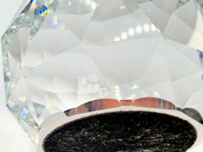 Swarovski Silver Crystal Faceted Dome Paperweight 2.38" S265