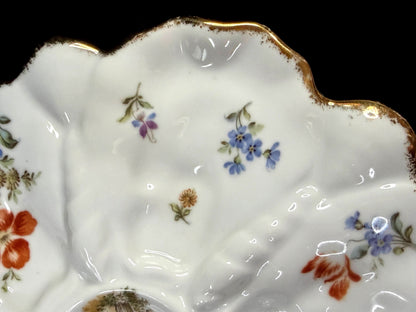 Antique C.M. Hutschenreuther Hohenberg Bavaria Porcelain 9.5" Oyster Plate A1257