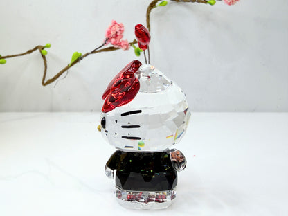 Swarovski Hello Kitty Ladybug Crystal Figurine w replacement Box S267