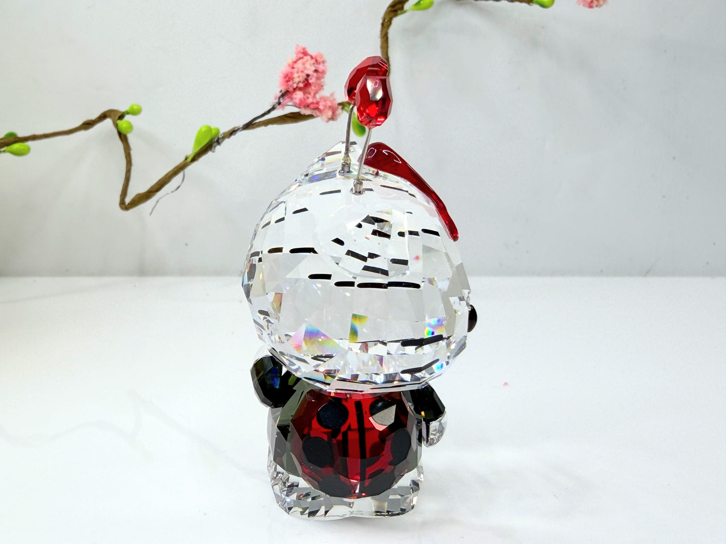 Swarovski Hello Kitty Ladybug Crystal Figurine w replacement Box S267