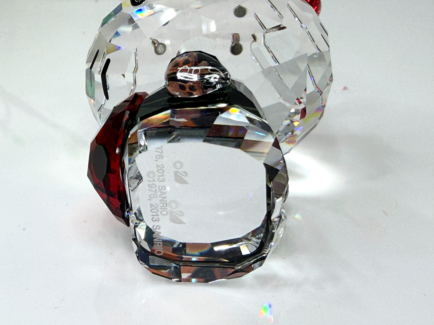 Swarovski Hello Kitty Ladybug Crystal Figurine w replacement Box S267