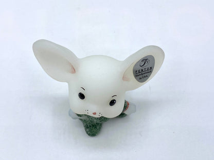 Fenton 5148 Satin White Pajama Christmas babies mouse M Olonster