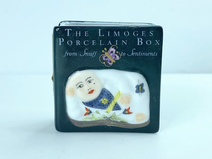 Rochard From Snuff to Sentiments Book Limoges Box 1 3/4" x 1 3/4" x 3/4" A357