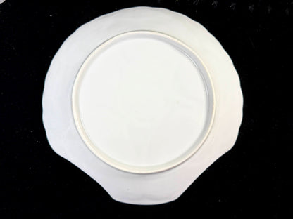 Antique c1890 Floral 5-Well Porcelain Oyster Plate Shell Form design 8" A1260
