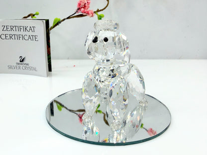 Swarovski Crystal Poodle Retired Mint Display mirror COA 2.25" S273
