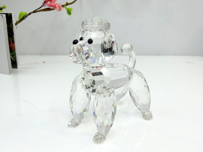 Swarovski Crystal Poodle Retired Mint Display mirror COA 2.25" S273