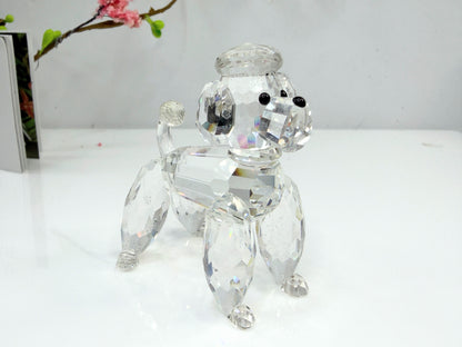Swarovski Crystal Poodle Retired Mint Display mirror COA 2.25" S273