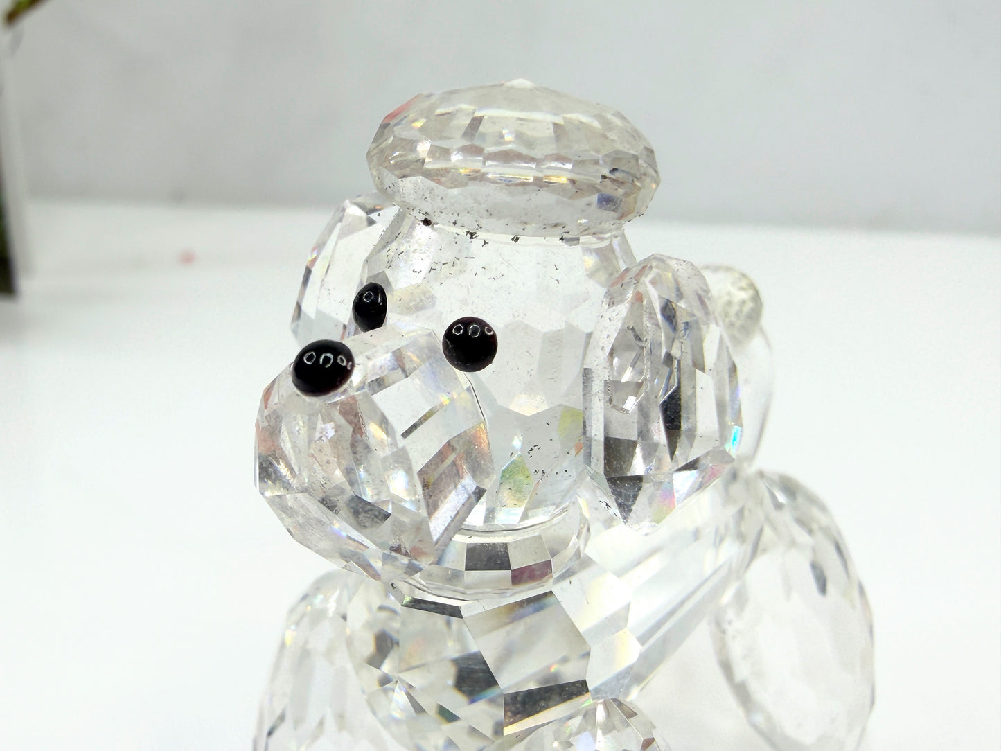 Swarovski Crystal Poodle Retired Mint Display mirror COA 2.25" S273