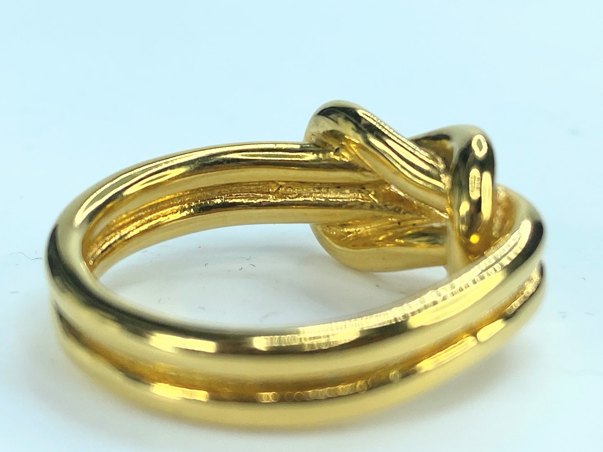 HERMES scarf ring "Atame" Metal Gold Plated GS319