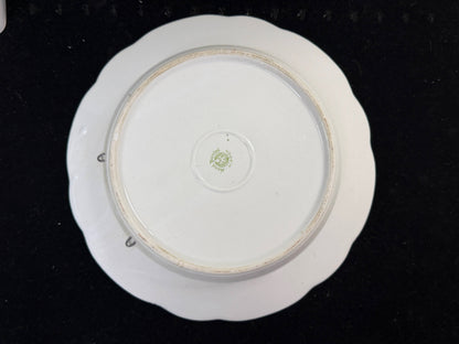 Antique Nippon Morimura Oyster Plate Pink Floral Gold 8.5" c1911-1921 A1265