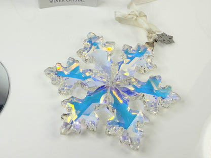 SWAROVSKI Crystal 2016 25th Anniversary Snowflake Christmas Ornament  XN93