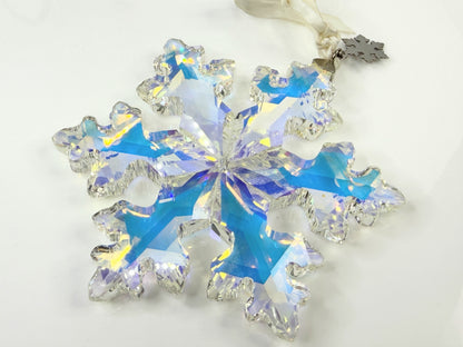 SWAROVSKI Crystal 2016 25th Anniversary Snowflake Christmas Ornament  XN93