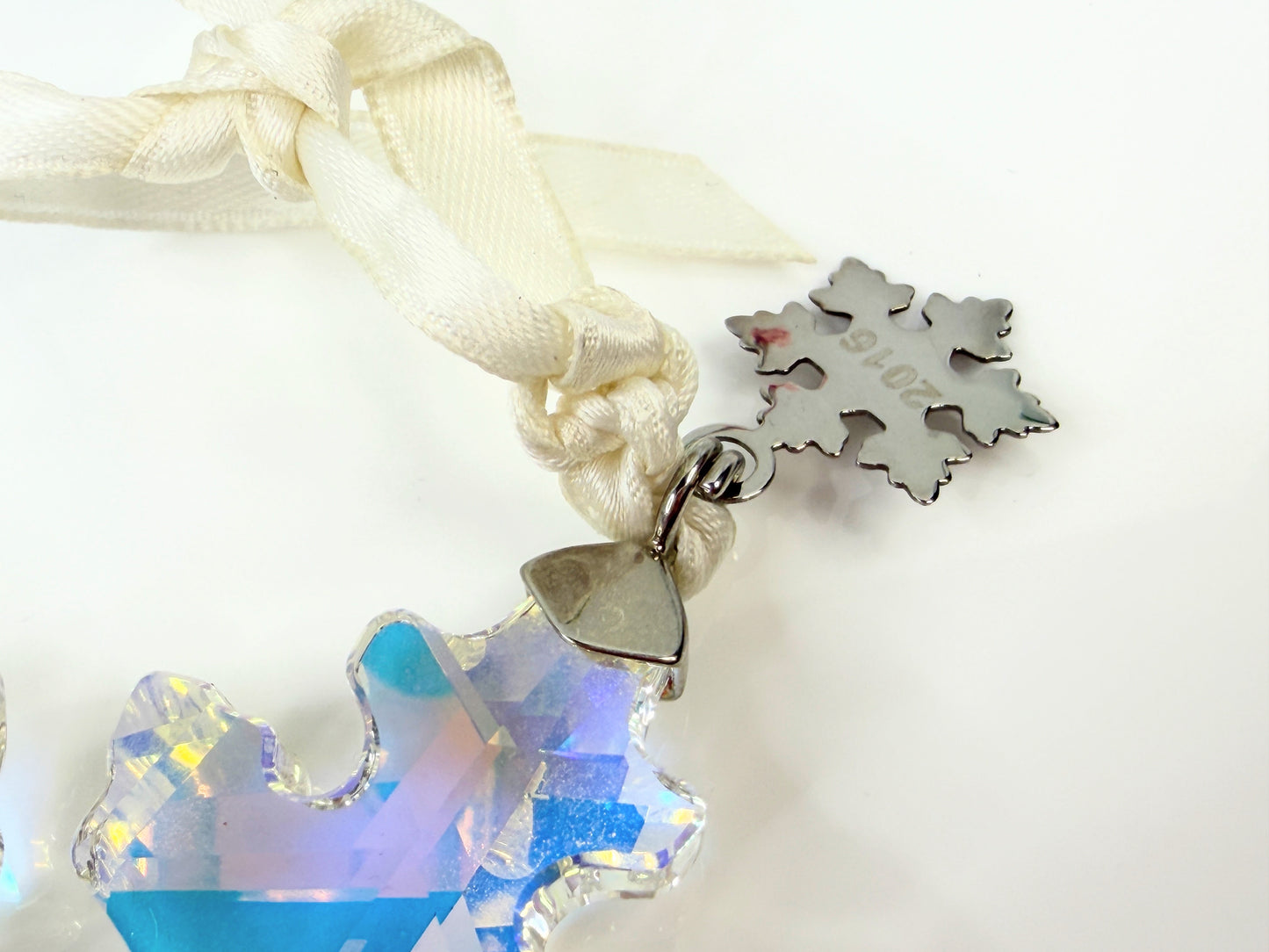SWAROVSKI Crystal 2016 25th Anniversary Snowflake Christmas Ornament  XN93