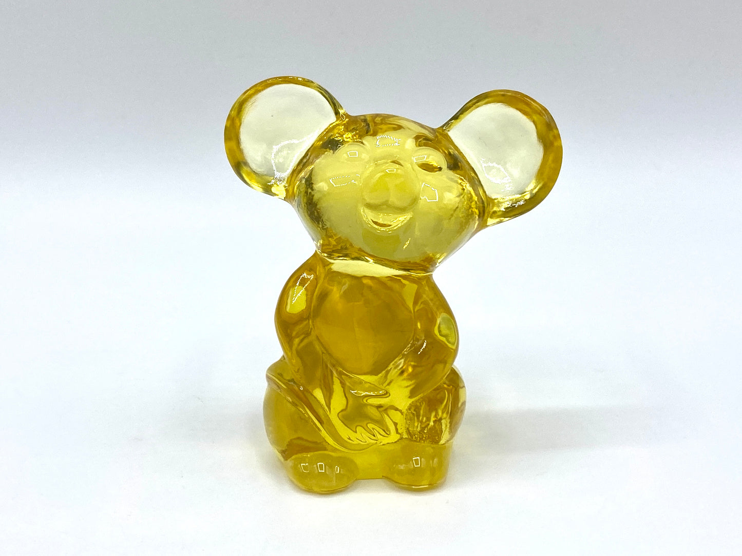 Fenton Art Glass NFGS 11 Golden Sunshine Yellow Mouse 3" excellent