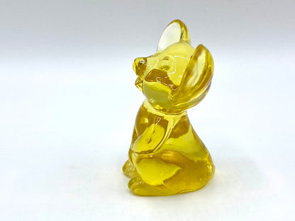 Fenton Art Glass NFGS 11 Golden Sunshine Yellow Mouse 3" excellent