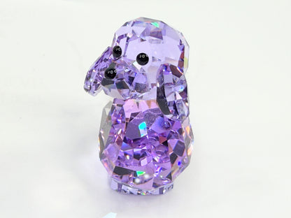 Swarovski Lovlots Sitting Poodle Light Amethyst Crystal Figurine Box S275