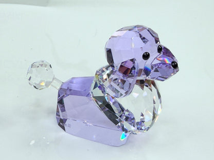 Swarovski Lovlots Sitting Poodle Light Amethyst Crystal Figurine Box S275