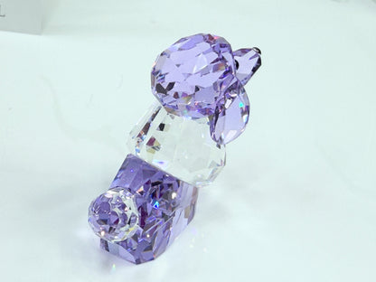 Swarovski Lovlots Sitting Poodle Light Amethyst Crystal Figurine Box S275