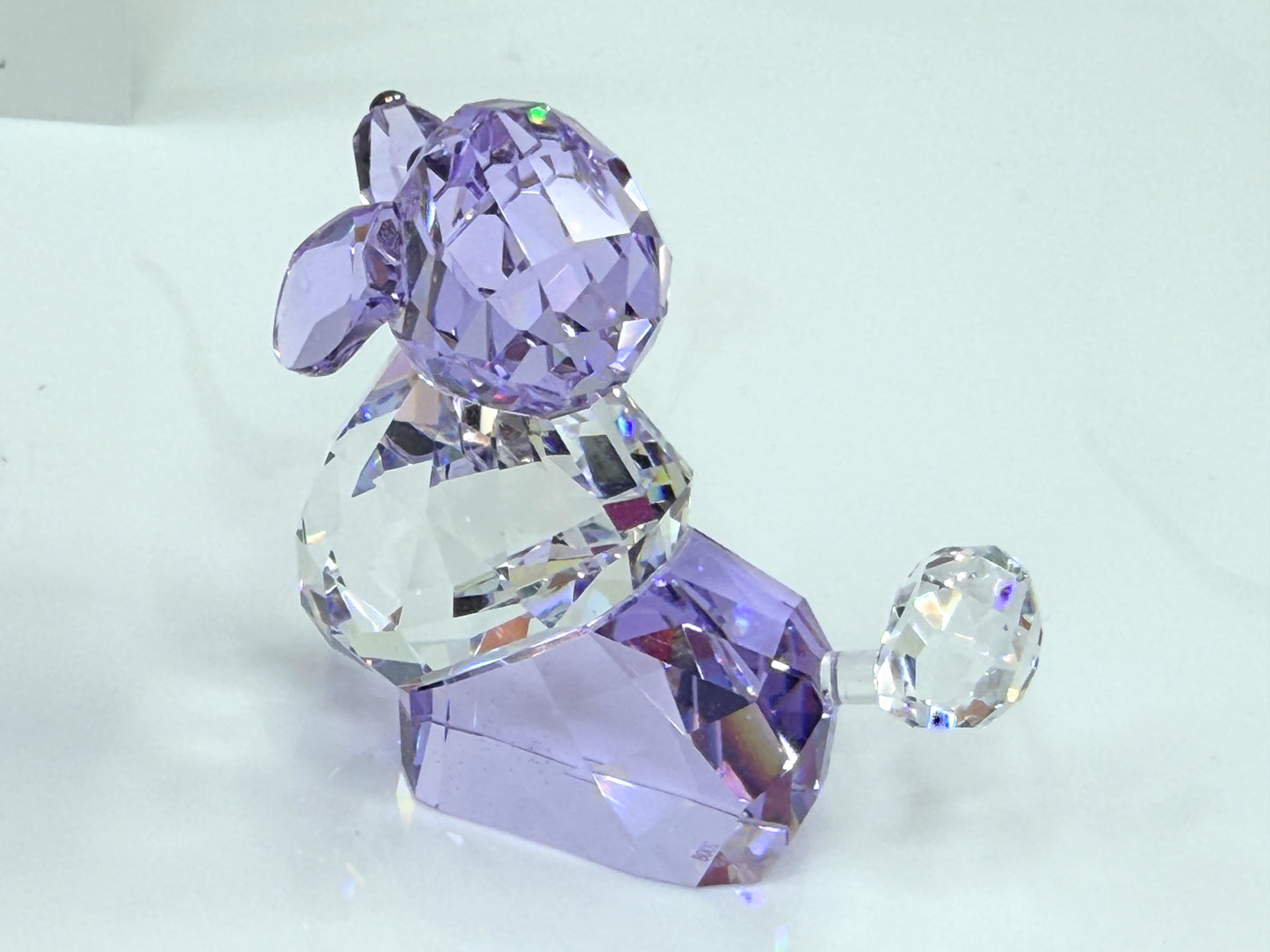 Swarovski Lovlots Sitting Poodle Light Amethyst Crystal Figurine Box S275