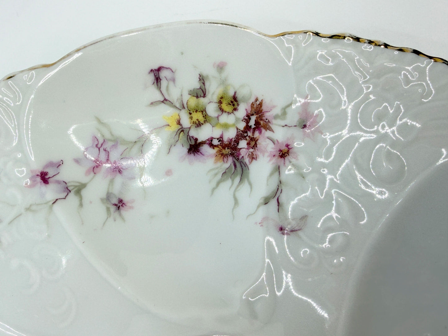 Antique Haviland Limoges Oyster Plate Pink Blossom mint 7.75" A803
