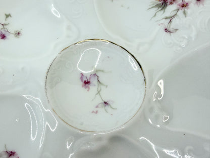 Antique Haviland Limoges Oyster Plate Pink Blossom mint 7.75" A803