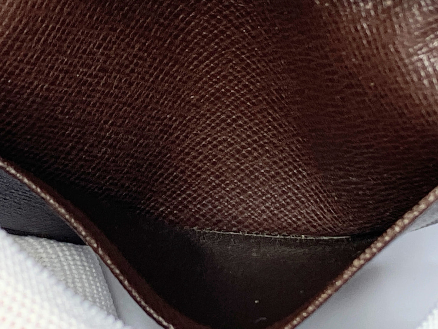 Louis Vuitton Enveloppe Carte de visite Brown card holder France Authentic GS333