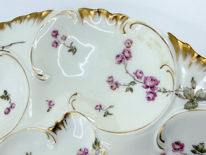 Antique Haviland Limoges Rose Oyster Plate 8.5" A806