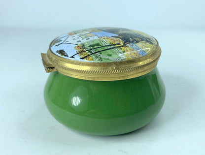 English Enamel Cat pill box Senaway by Vimi Vang Oldsen Trinket Box 2.0" A379
