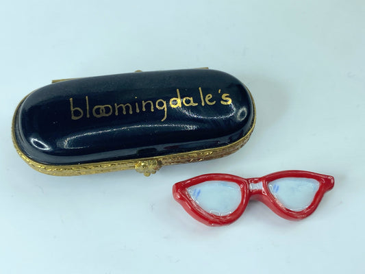 Bloomingdale's designer Sunglasses Limited Edit Limoges Box for collectors A380