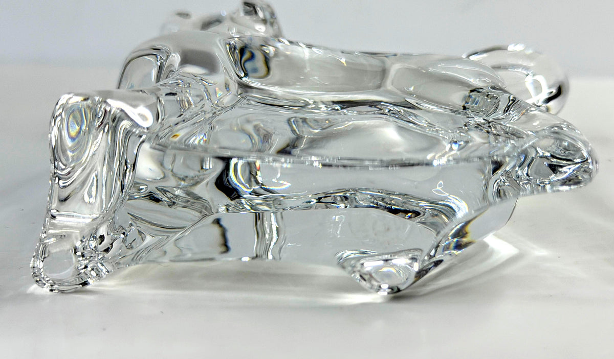 Baccarat Clear Crystal Zodiac Dog Figurine 2018 Signed France 4 3/8" A1052