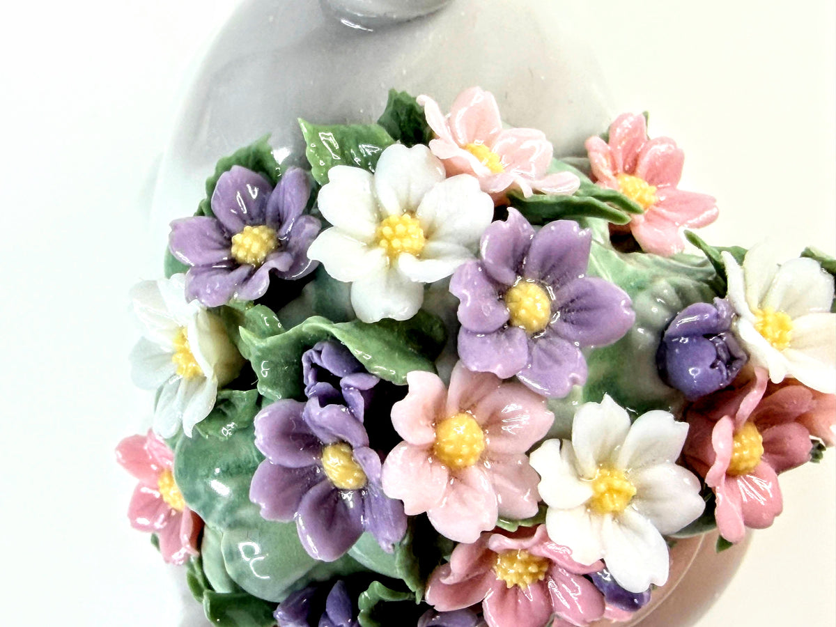 Lladro Secret Spot #6566 Cat Flower Pot Porcelain Figurine A1053