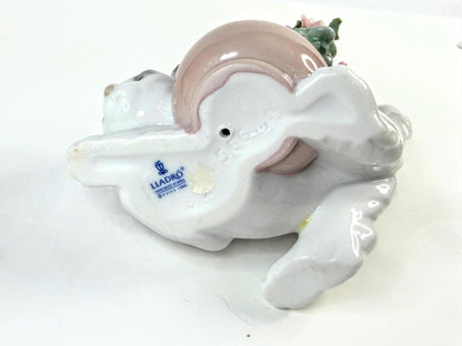 Lladro Secret Spot #6566 Cat Flower Pot Porcelain Figurine A1053