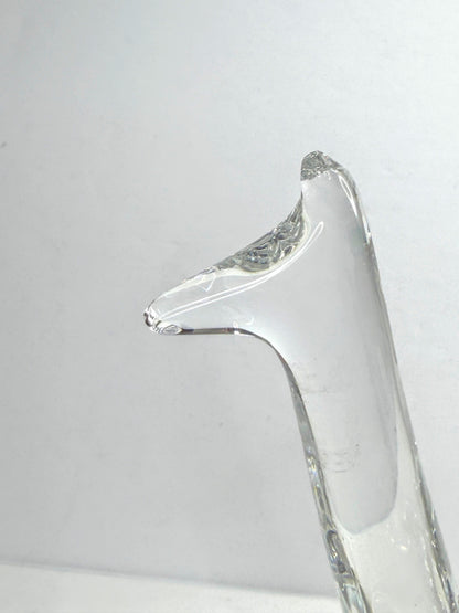 Vintage Baccarat Crystal Giraffe Figurine 7.5" France A1056