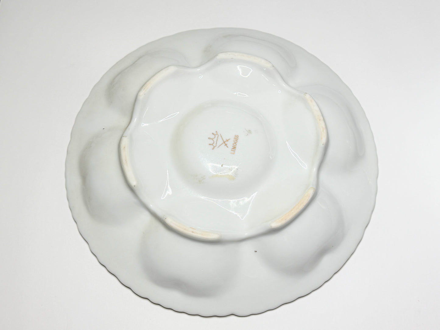Vintage Limoges Style  Rose Cabinet Plate 8.5" Gilt mint A815