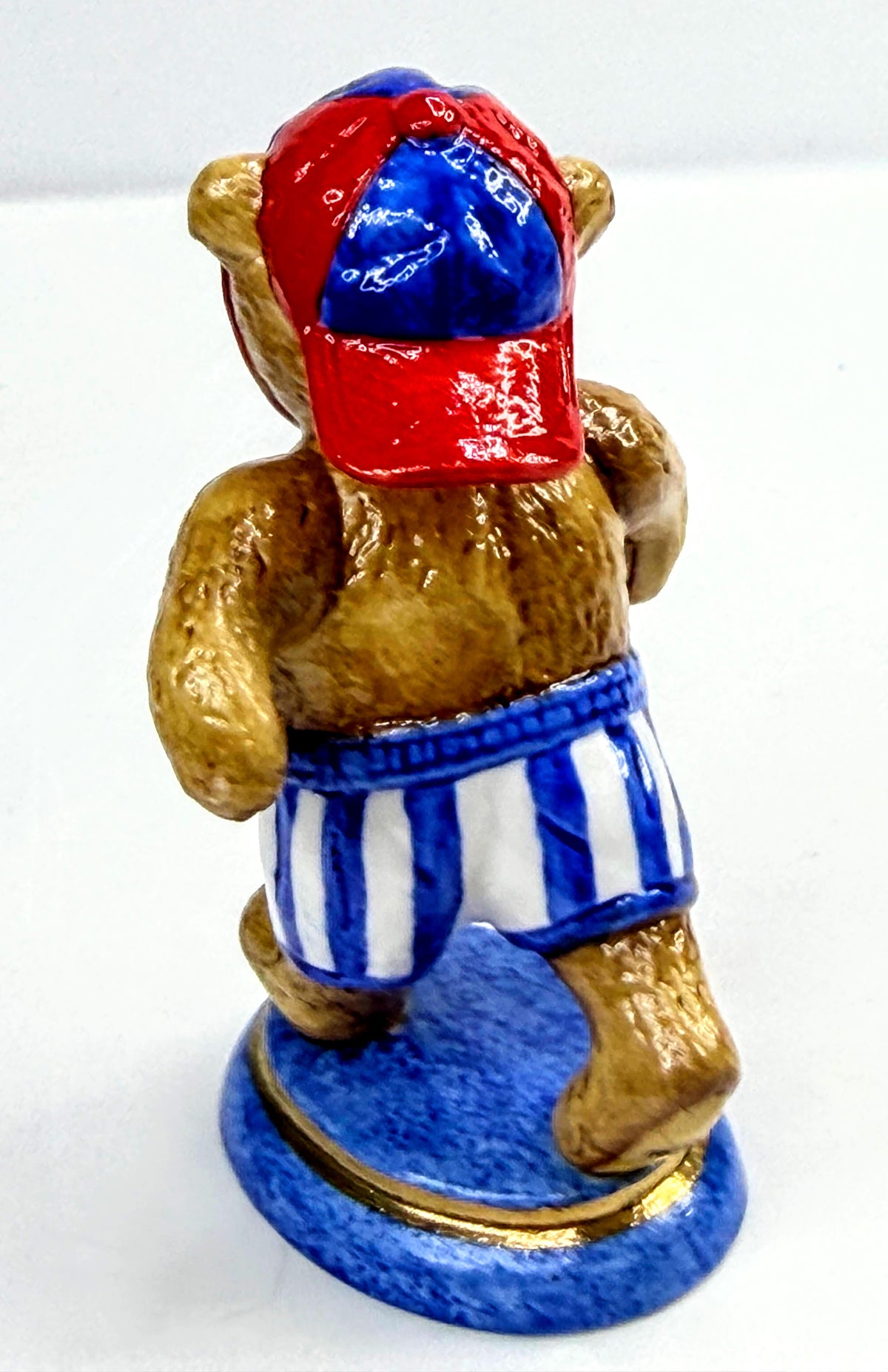 Halcyon Days Playtime Teddy Bear Jogger Figurine England w/ Box A1061