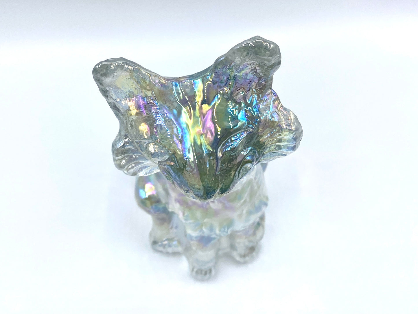 Fenton Iridescent Carnival Winking Alley Cat 11"