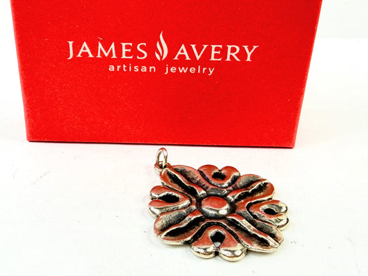 Vintage James Avery Retablo Cross Pendant Sterling 19g JR1402