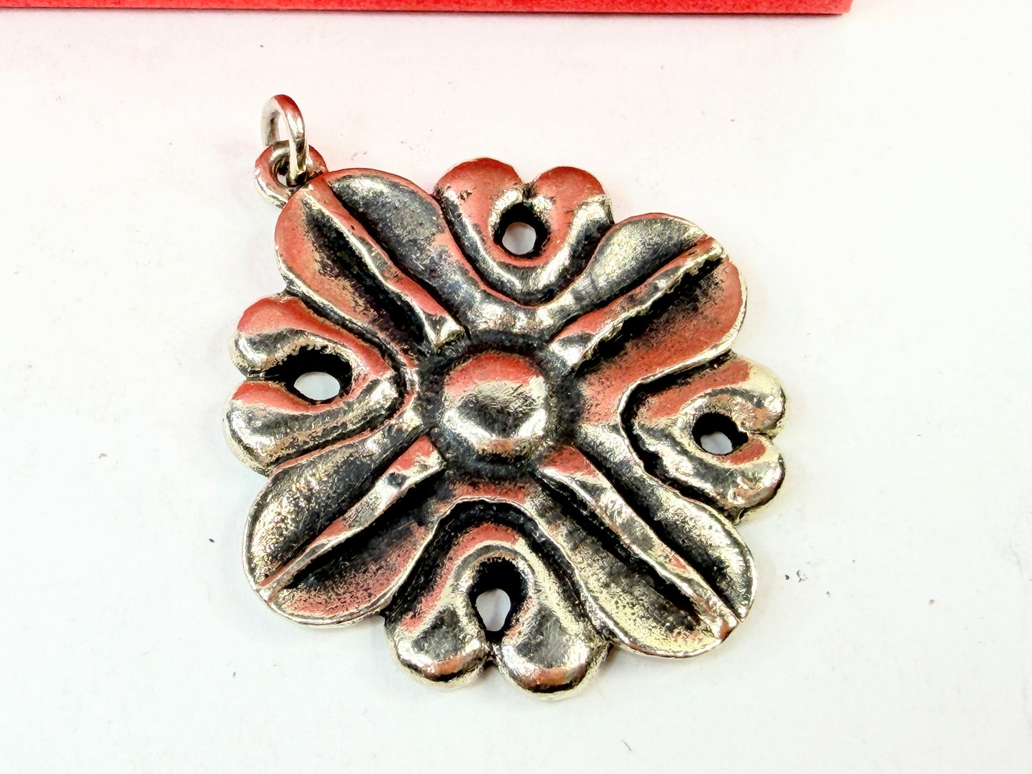 Vintage James Avery Retablo Cross Pendant Sterling 19g JR1402