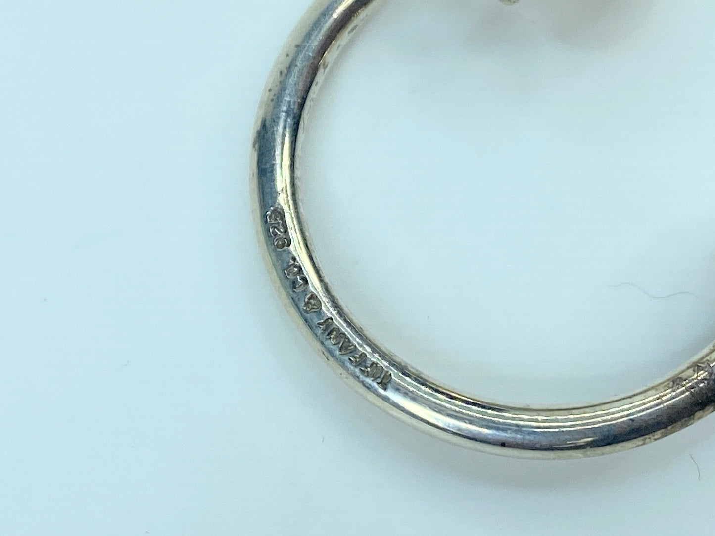 Tiffany & Co. Silver Horseshoe Keychain heart tag 9.7g SS93