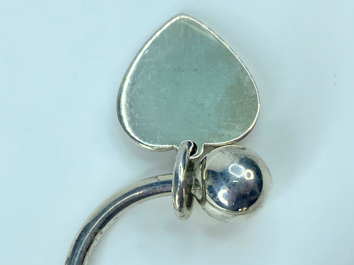 Tiffany & Co. Silver Horseshoe Keychain heart tag 9.7g SS93