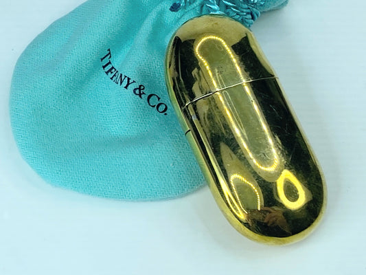 Tiffany & Co. Elsa Peretti Bean Oil Lighter 1982 Solid Bass Fired Rare GS584